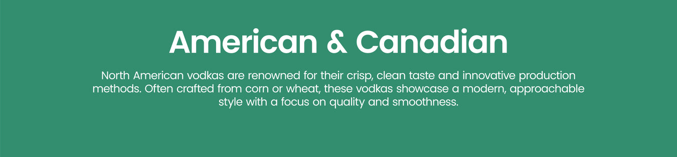 American/Canadian vodka - Mothercity Liquor