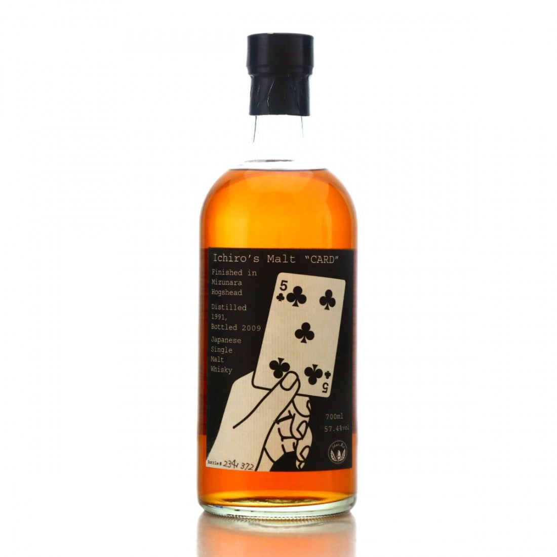 Hanyu 1991 Ichiro's Malt 'Card' 371 / Five of Clubs — Mothercity Liquor