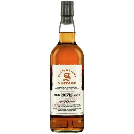 Ben Nevis 2014 – Signatory Vintage 100 Proof Edition #63 - Mothercity Liquor