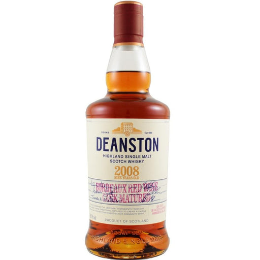 Deanston 9 Year Old Bordeaux Red Wine Cask Matured - Mothercity Liquor