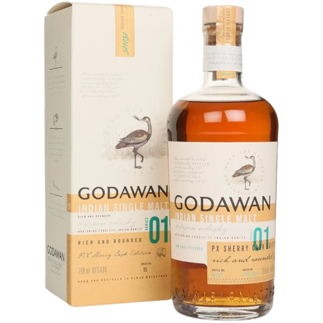 Godawan Single Malt Rich and Rounded bottle