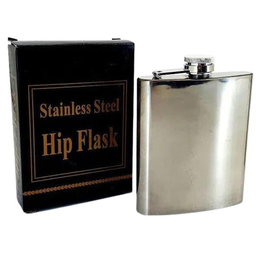 Stainless Steel Hip Flask 240ml - Mothercity Liquor