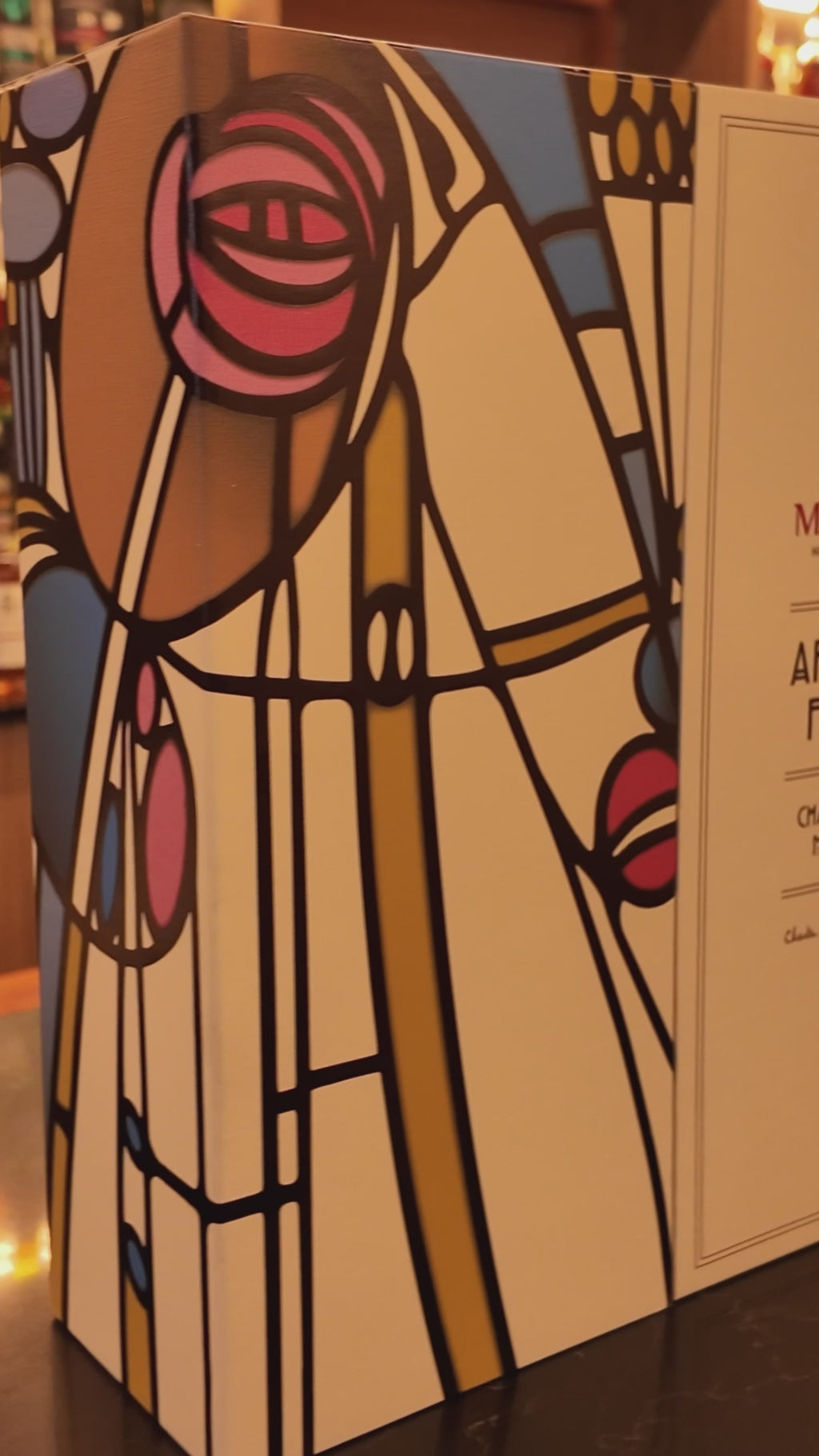 Macallan Art is the Flower video showcasing the bottle and its packaging.
