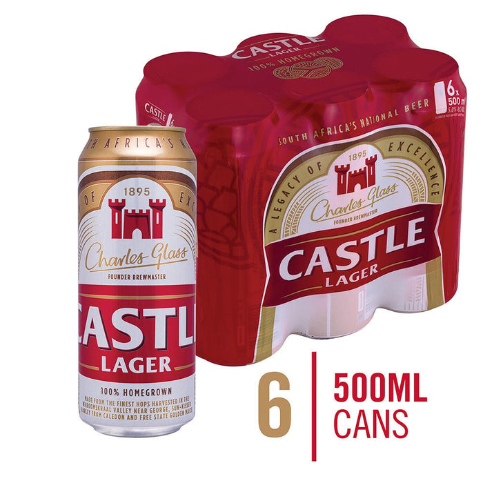 Castle Lager 500ml - Mothercity Liquor