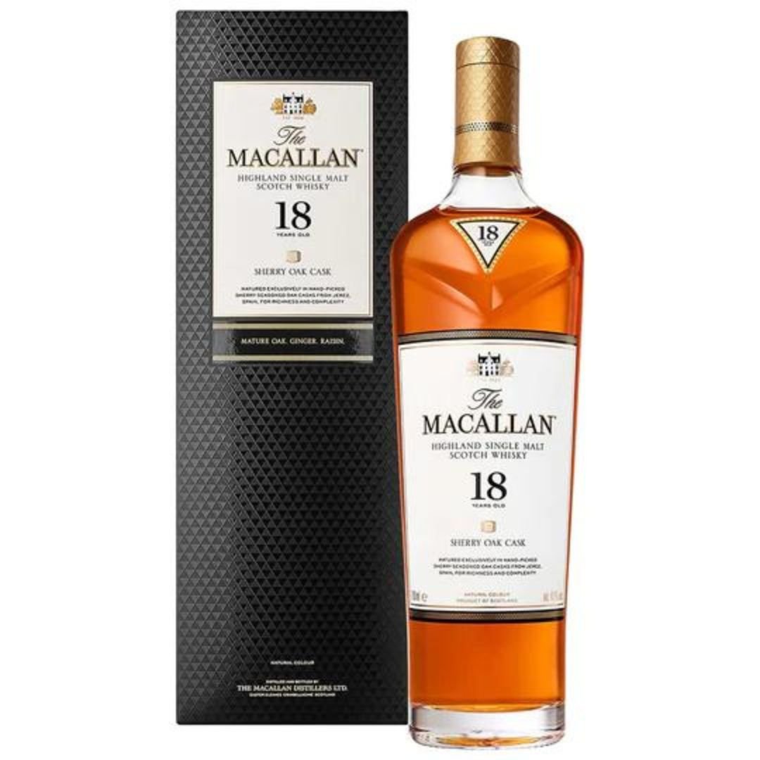 マッカラン 18年 Macallan Sherry Oak Cask The Macallan 18 Year Old Sherry Cask | Mothercity Liquor