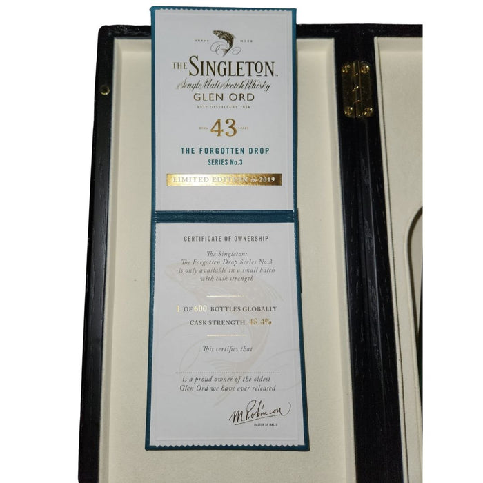The Singleton Glen Ord 43 Year Old (Bottle Signed by Charles Maclean) - Mothercity Liquor